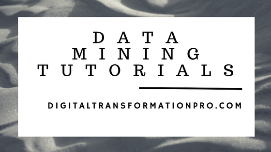 Data Mining Tutorials